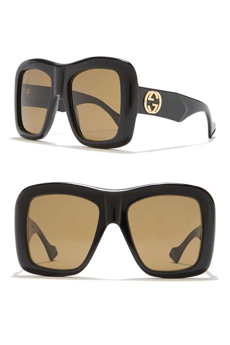 gucci women's square sunglasses 54mm|Gucci unisex fashion 54mm sunglasses.